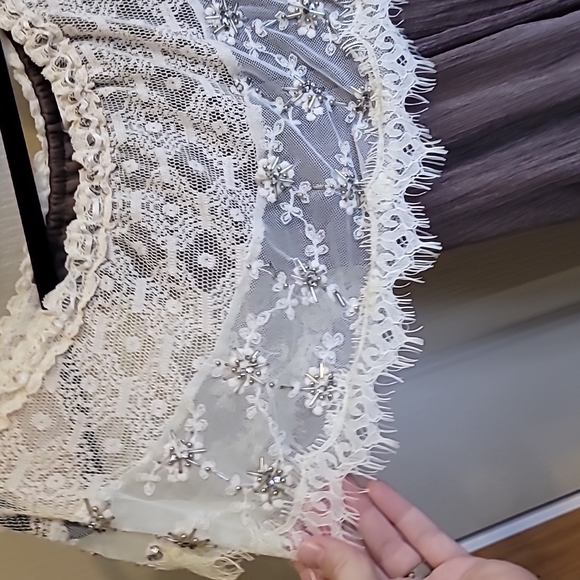 Small Altar'd State Sleeveless Dress with lace neck and shoulder cover - Picture 5 of 7